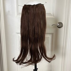 Luxurious Brown Human Hair Halo Extension
